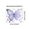 Purple Butterfly Wall Stickers For Bedroom Living Room Decoration Girls Room Wall Decals Removable Wallpaper PVC Murals