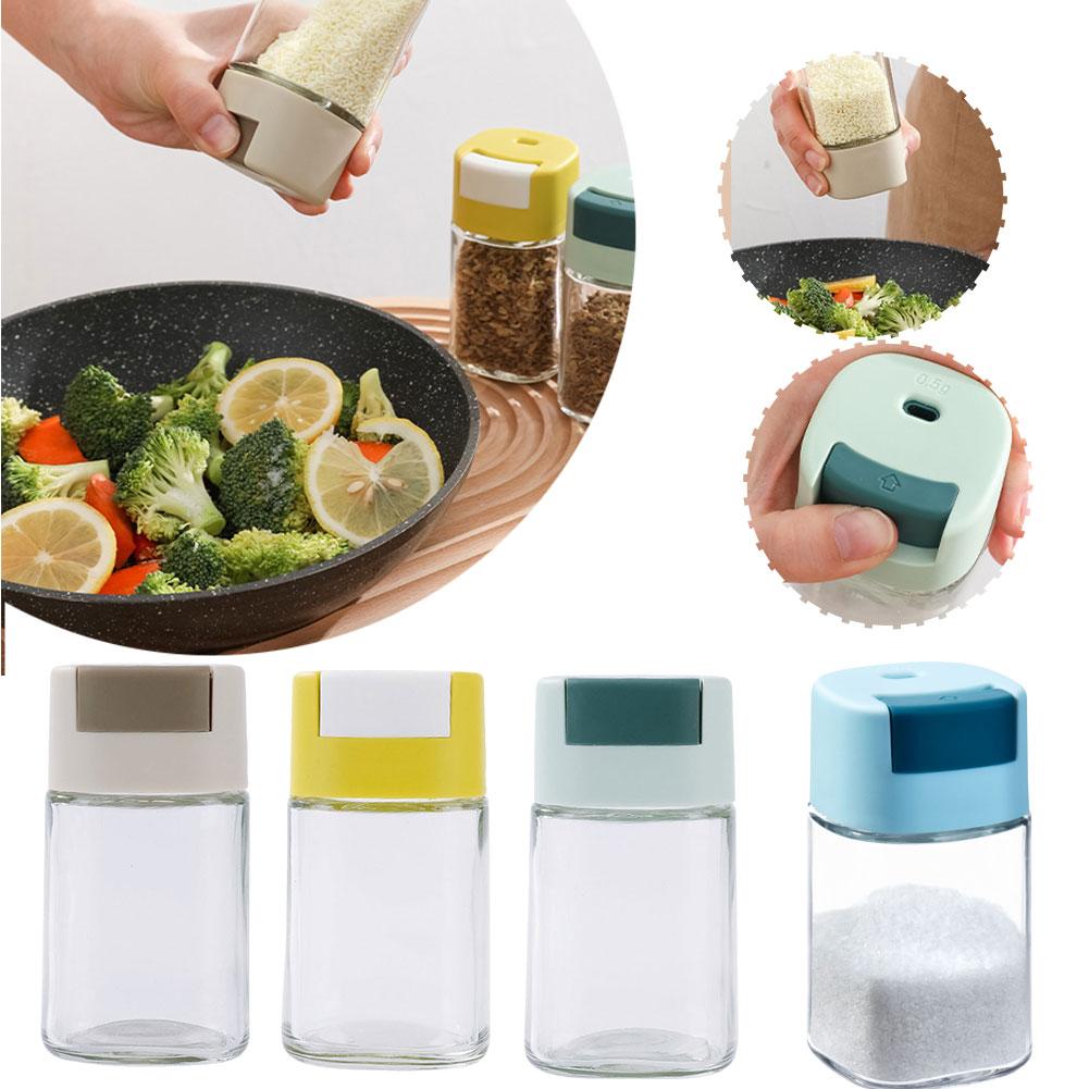 Контроль измерения Бутылка для соли Кухонный пресс Тип Количественная соль Стеклянная бутылка Барбекю Банка Sha I6S3