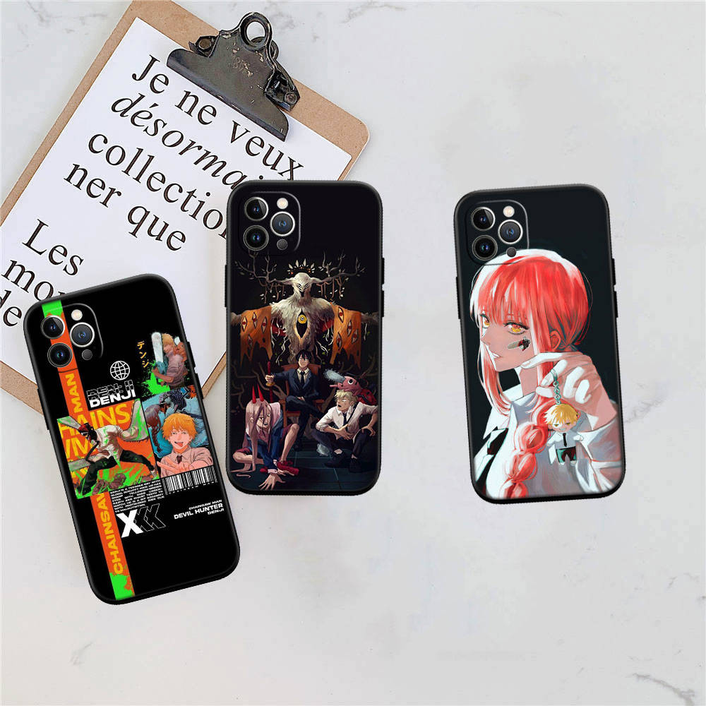 Чехол для телефона Chainsaw Man для iPhone 6 6s 7 8 11 12 13 14 15 XS Pro Max XR X SE Samsung S20 S21 S22 S23 S24 FE Ultra S8 S9 S10 Plus Lite S21S S10E