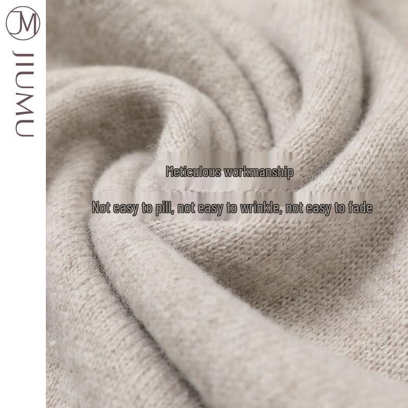 JIUMU Women's Pure Wool Scarf, Hat & Gloves 3-Piece Set