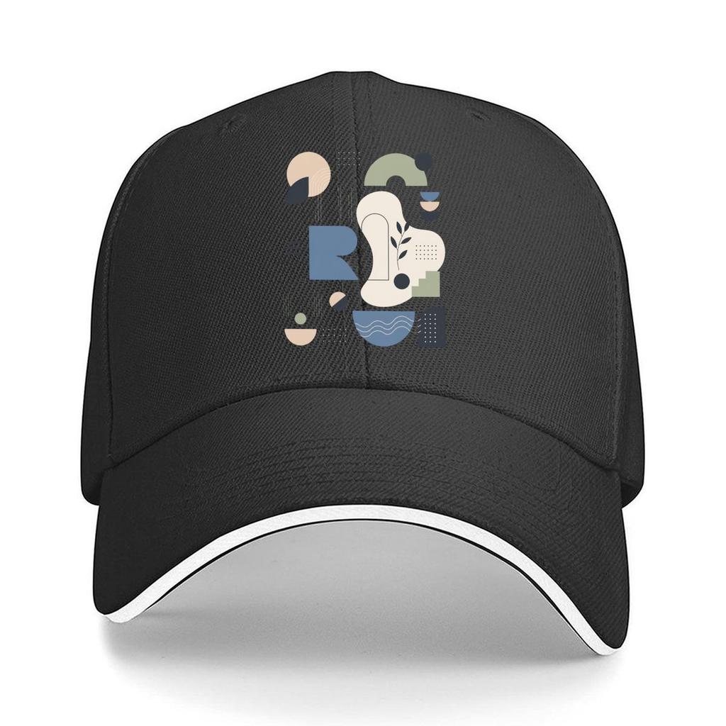 Minimal Abstract Geometric Calm Layo Hip Hop hat Fashion Outdoor Sports Sandwich Baseball Cap