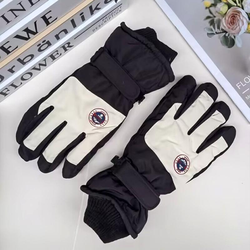Унисекс зимние лыжные перчатки с сенсорным экраном - Бархатная подкладка, Противоскользящие, Ветрозащитные, Теплые спортивные перчатки