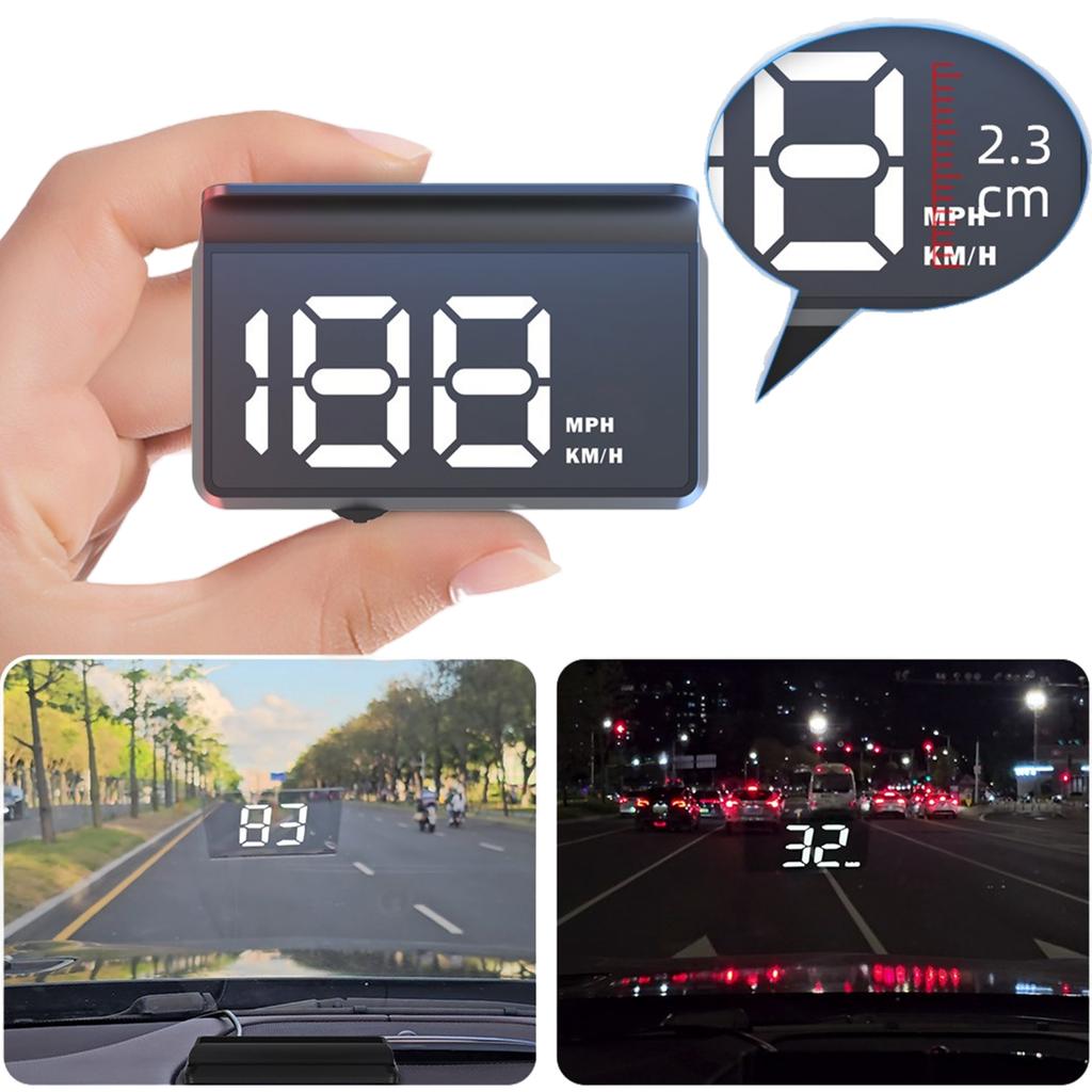 Проектор спидометра на лобовое стекло автомобиля, аксессуары, GPS HUD для всех автомобилей, грузовиков, скорость км/ч, миль/ч, аксессуары для интерьера