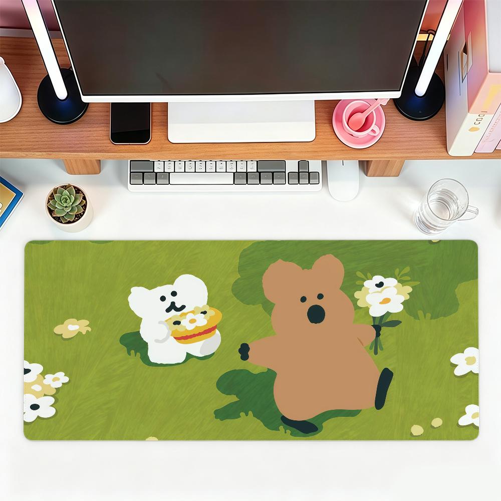 Cartoon Quokka Brand D-dinotaeng-S Mouse Pad For Office Gaming And Keyboards Non-Slip Large Waterproof