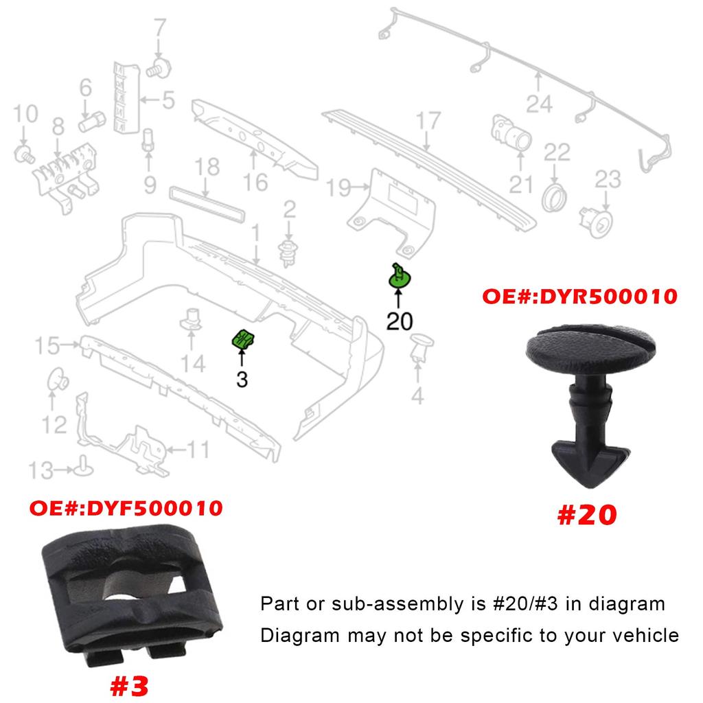 8 шт. Задний бампер поворотный фиксатор поворотные зажимы крышка буксировочной проушины для Land Range Rover sport Discovery Sport 3 4 LR2 LR3 LR4 Freelander 2