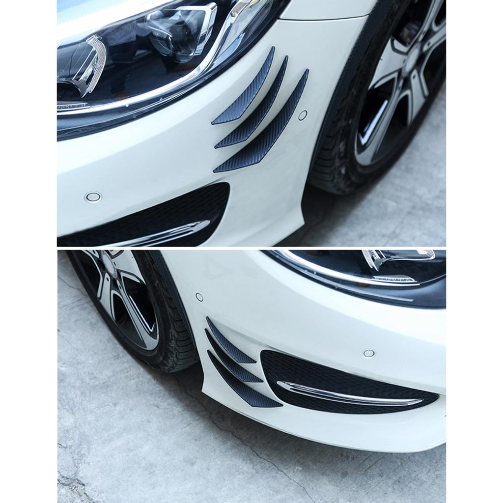 Универсальные автомобильные комплекты кузова, передний бампер, ребристый сплиттер, спойлер Canard Valence, тип пасты для ремонта