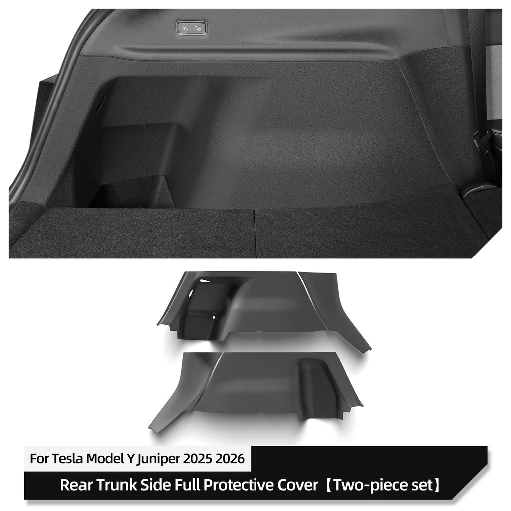 for Tesla Model Y Juniper/Launch 2025 Rear Trunk Side Anti-Kick Pad Car Anti-dirty Pad Full Coverage Protection Kit Accessories