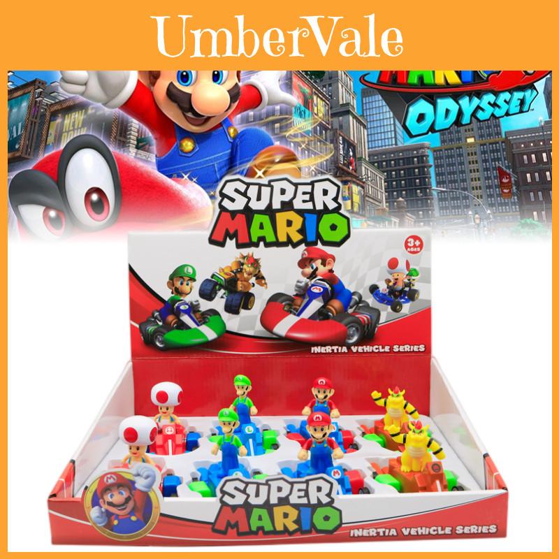Super Mario Pull-back Plastic Kart Toys Colorful Racing Cars For Kids