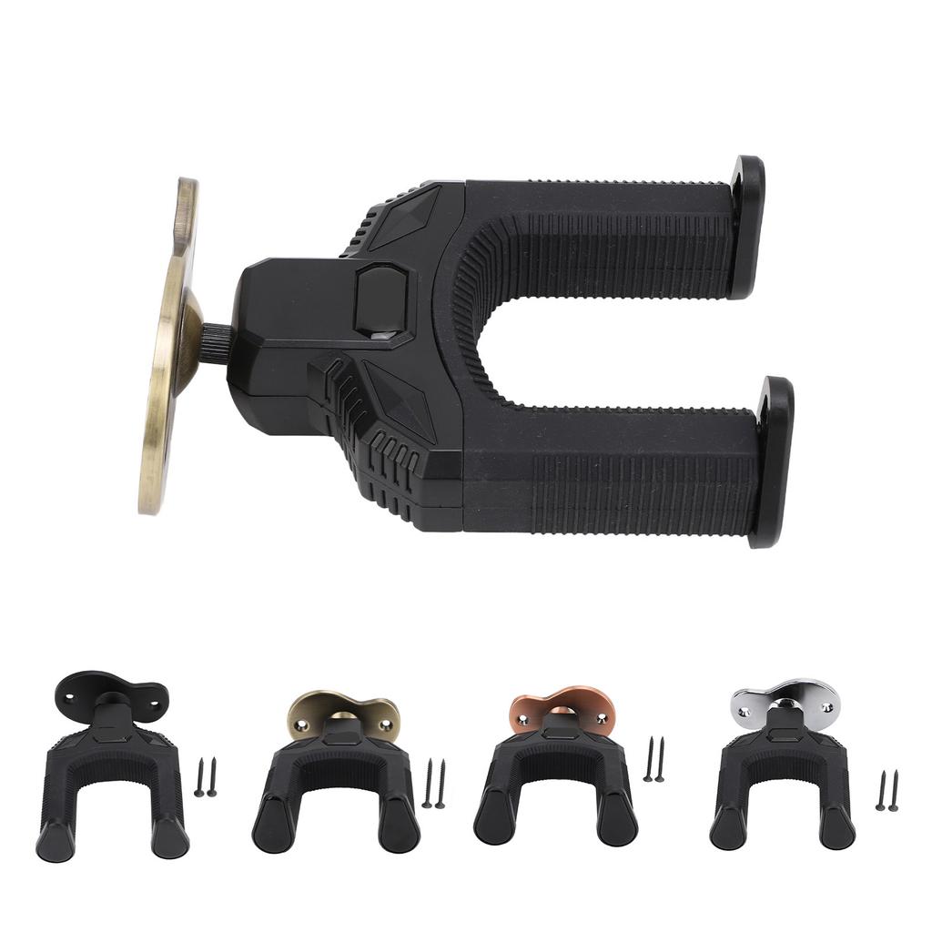 Крючок для настенного крепления гитары с автоматической блокировкой, металлический настенный держатель для электроакустических гитар, бас-бандж