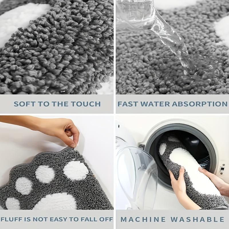 Впитывающие нескользящие коврики для ванной комнаты подходят для ванных комнат, душевых, комнат и многого другого.. Мягкий коврик для ванной из микрофибры, который можно стирать в машине