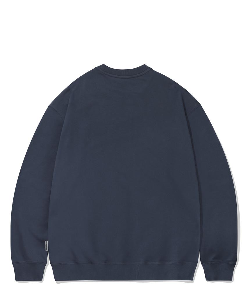 GAINSBORO Golden Logo Sweatshirt_Navy