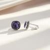 Иолит Драгоценный камень Серебро 925 пробы Ювелирные изделия Ручной работы Мужские Запонки для костюма 0,61" CL-7-11