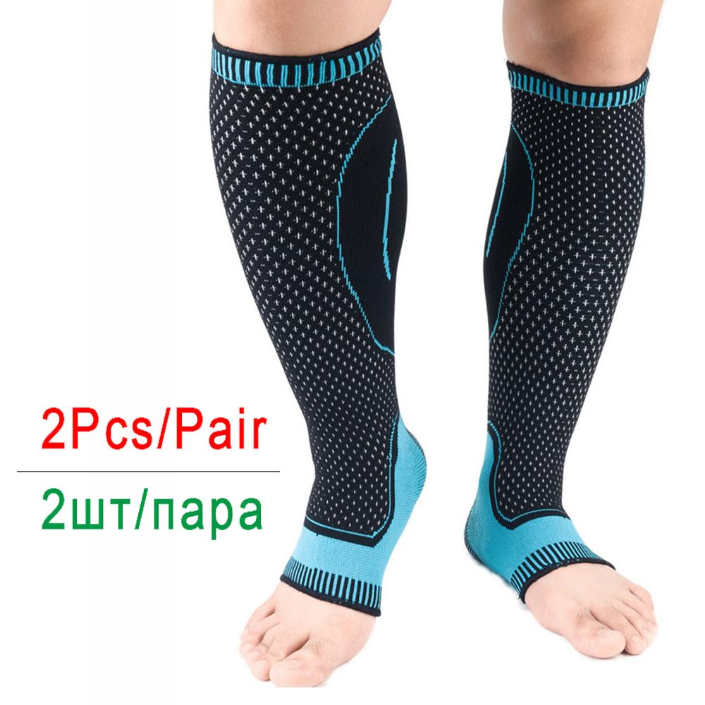 1 Pair Compression Ankle Calf Sleeves Relieve Plantar Fasciitis Improve Blood Circulation Shin Splint Recovery Aid