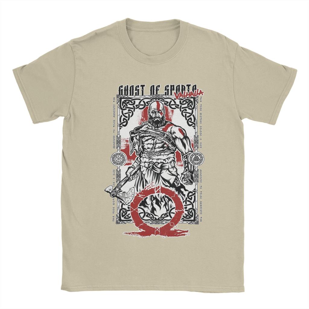 Ghost of Valhalla God of War Unisexs T Shirt Funny Tee Shirt Short Sleeve Crew Neck TShirt Cotton Summer Tops