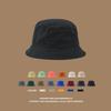 Japanese Spring and Summer Retro Solid Color Sun Protection Fisherman Hat Soft Top Black Basin Hat Versatile Face Showing Small Sun Hat