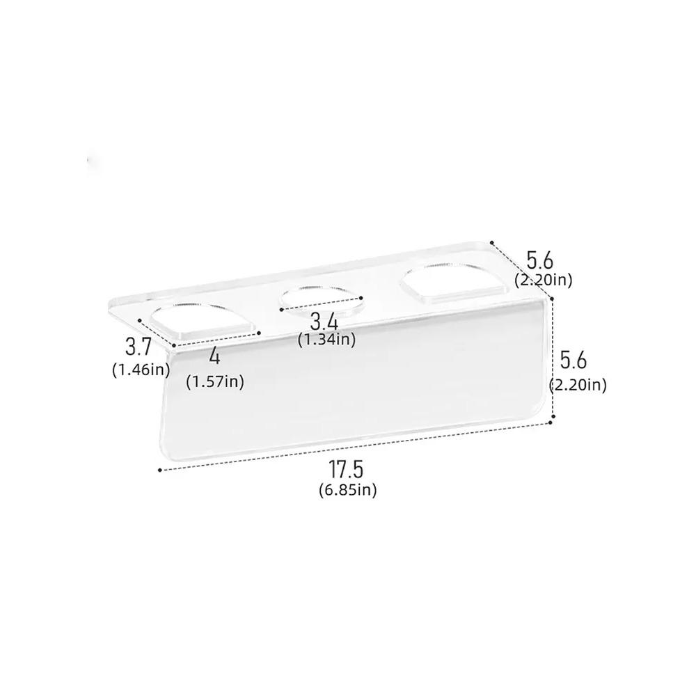 Bathroom wall-mounted corner shelf, 10x17.5x5.6 cm, 1 pc.