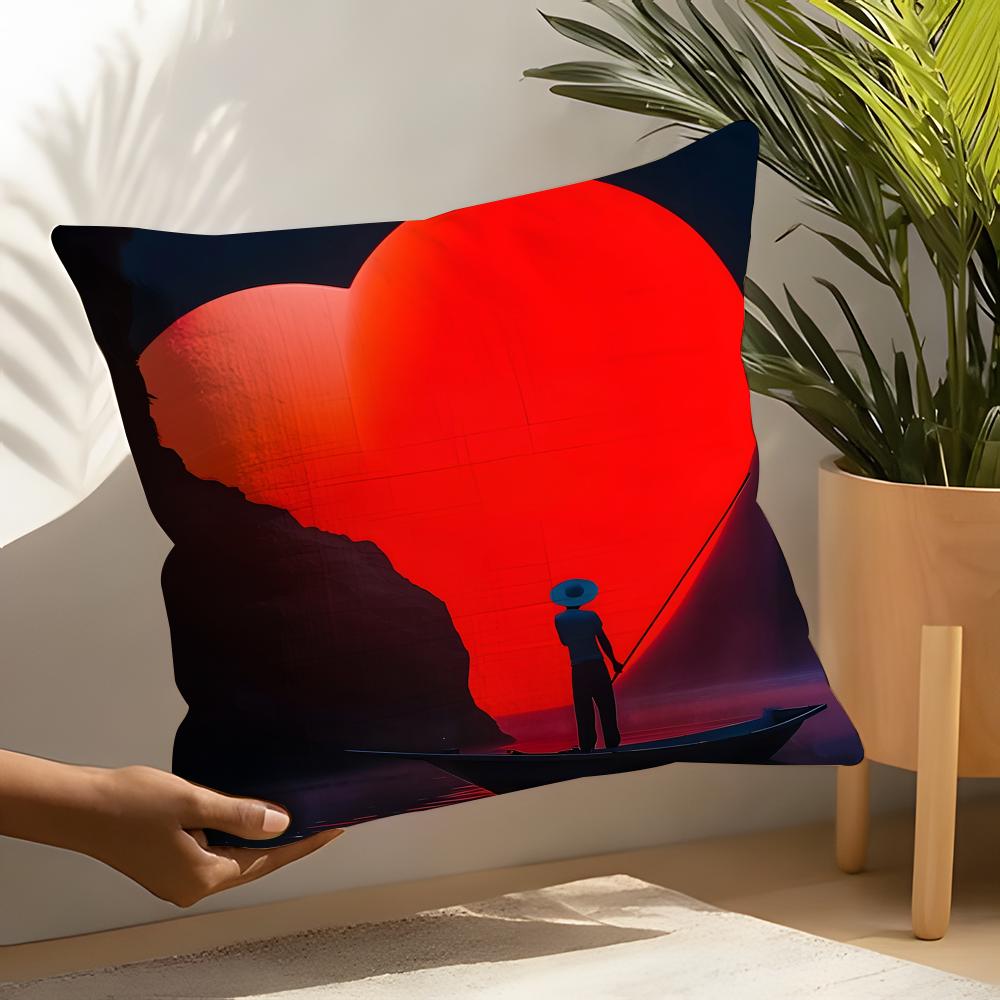 Creative Heart Stealing Theme Pillow Case Home Living Room Decoration Linen Pillow Cases Cushion Cover