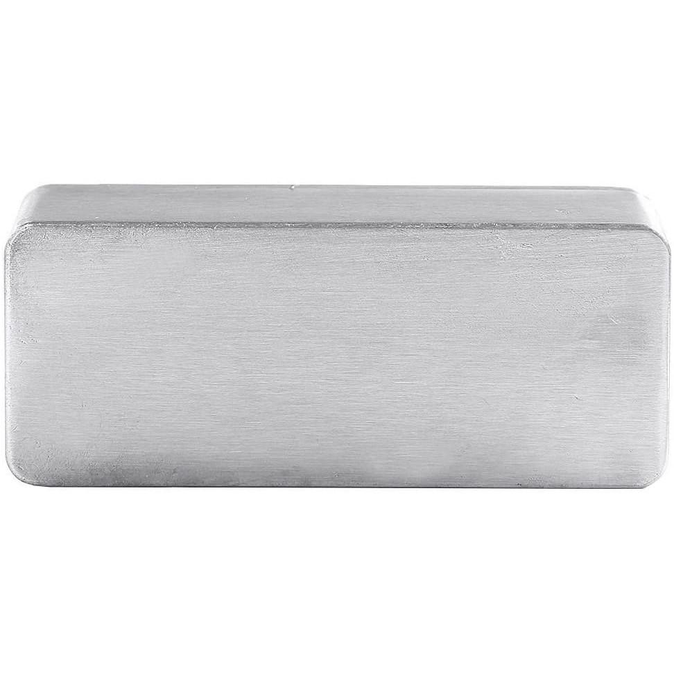 Guitar Effect Aluminum Box 90mmX40mmX30mm Aluminum Box Silver