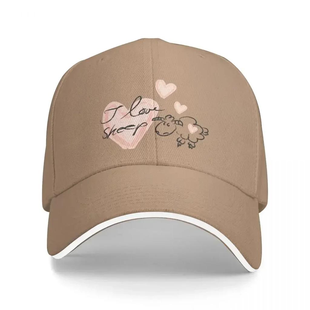 i love sheep Cap Baseball Cap bucket hat Sunscreen military tactical cap Unisex Womens