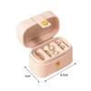 ПУ Кожа Девушка Портативный Мини Ювелирные Изделия Серьги Серьги-гвоздики Шкатулка Органайзер