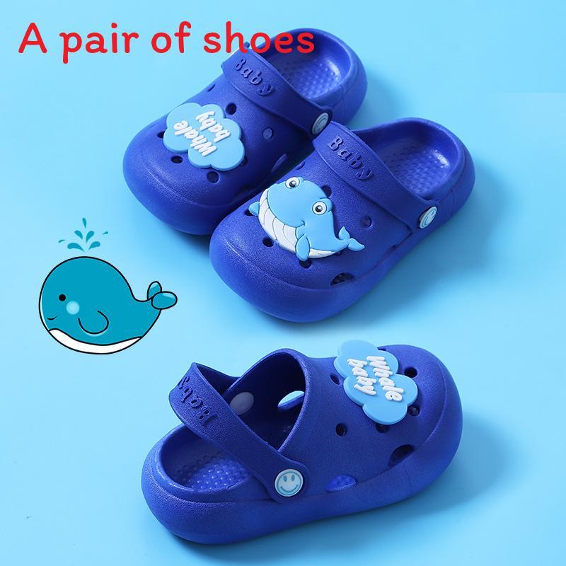 Kids Hole Shoes Pvc Breathable Waterproof Sandals With Nonslip Sole For Summer Wear