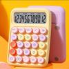 Candy Color Desktop Calculator – 12-Digit Mechanical Office Calculator for School, Work & Desk Decor (1 Pc)