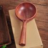 Large Size Long Handled Spoon Eco-friendly Wooden Soup Ladle Serving Soup Spoon  Restaurant