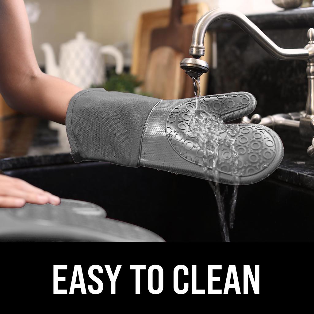 Силиконовые перчатки с защитой от ожогов, утолщенные теплоизоляционные кухонные перчатки, термоизоляционные силиконовые перчатки для запекания в духовке