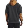 Under Armour Project Rock Pullover Fleece Hoodie With Contrast Pocket Men Outerwear Coal-Jade-Grey 1367105-010