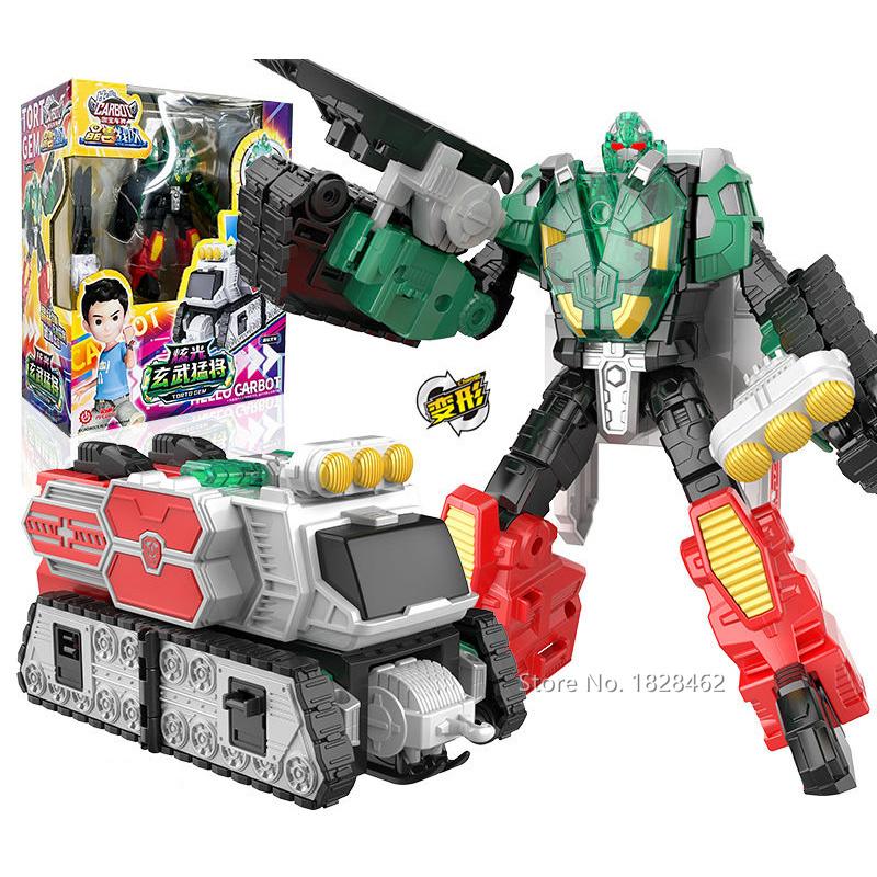 Новый Карбот Кристальный Зверь Команда Трансформирующийся Робот в Машину Игрушки Фигурки Несколько Режимов Трансформация Игрушка-Машинка Подарок