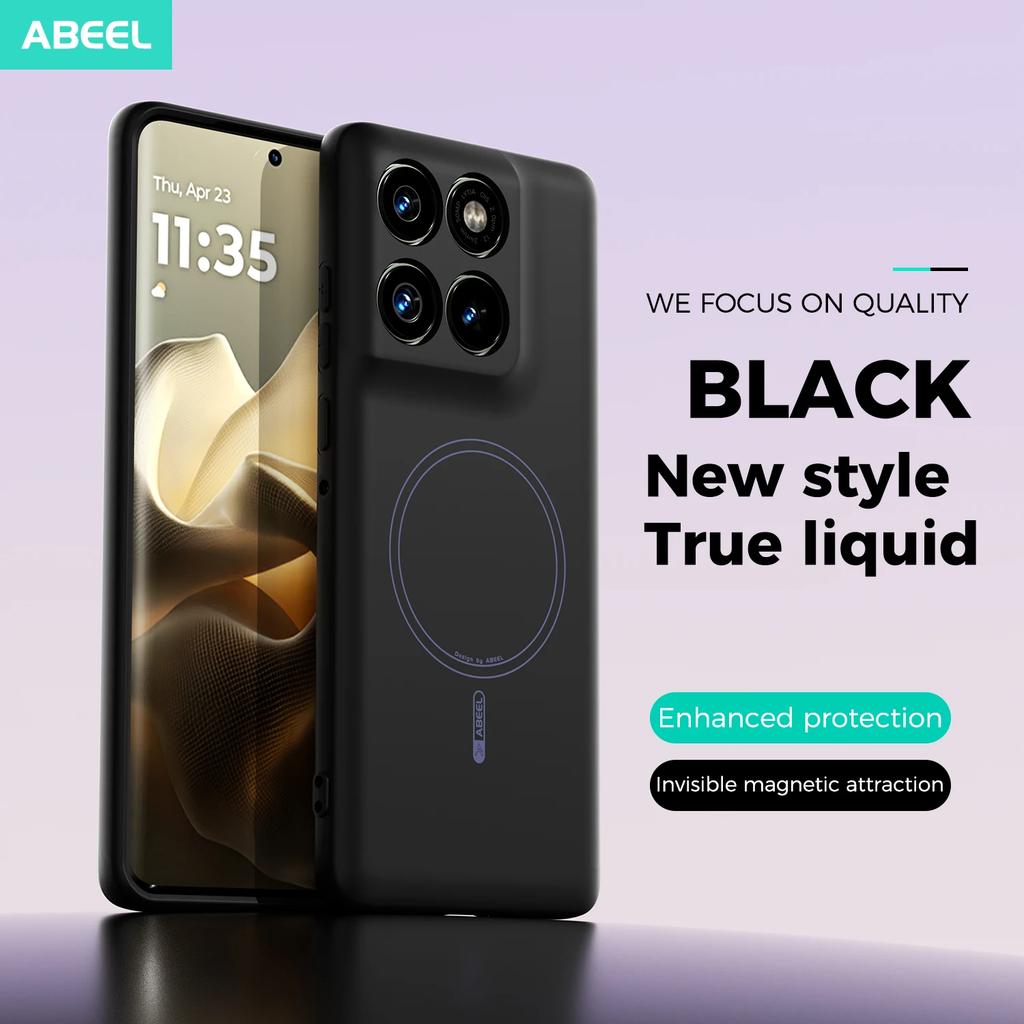 Официальный чехол для Motorola Moto Edge 60S 60 Pro, приятный на ощупь, из жидкого силикона, магнитный, мягкий чехол для мобильного телефона