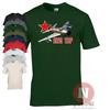 MiG 19P Soviet Fighter Aircraft T-shirt Mikoyan-Gurevich Cold War Russian Jet
