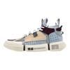 Li Ning Way Of Wade Сетчатые Скользкие Устойчивые к истиранию Средние Винтажные Баскетбольные Кроссовки Женские Бежево-Сине-Серые AGWN024-3