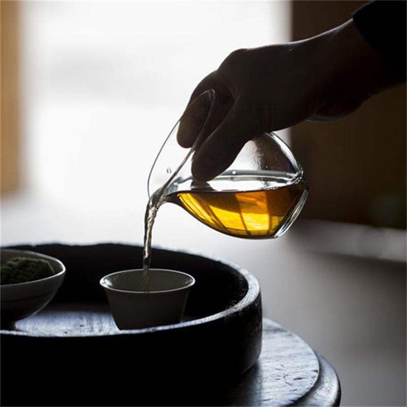 Japanese Style Glass Fair Cup Handmade Kung Fu Tea Pitcher Fair Mug Chahai Tea Cup Set Accessories Teaware