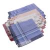 12x модные мужские пледы, хлопковые карманные носовые платки, квадратные носовые платки