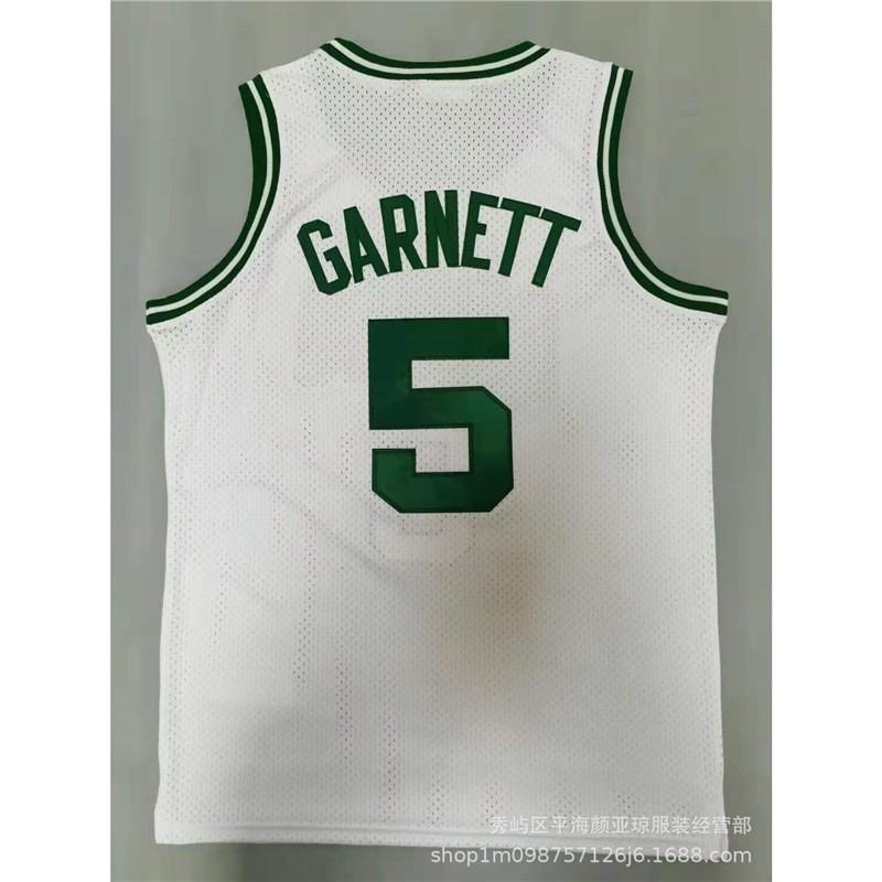 Boston Celtics Kevin Garnett 5 Embroidered Basketball Jersey Men Women Sportswear Breathable Performance Shirt