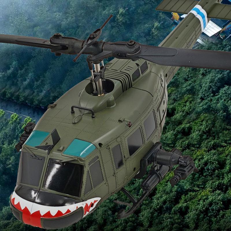 Новый Шарк Rc Эра C032 Вертолет Uh-1 Huey Радиоуправляемые Вертолеты Машина Для Взрослого 1/48 2.4G 6-канальный Гиростабилизированный Самолет Игрушка