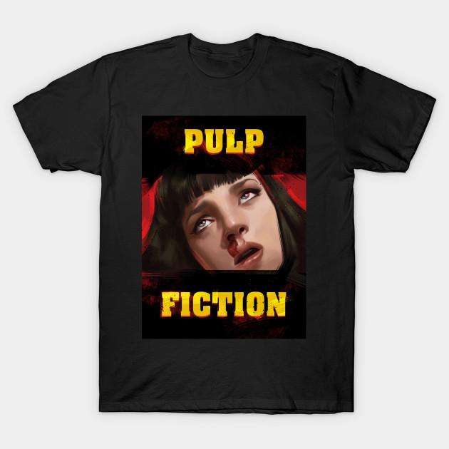 Funny Pulp Fiction TShirt Mia Wallace Quentin Tarantino Graphic Tshirts 90s Vintage Women Men Breathable Comfortable Tee Shirts