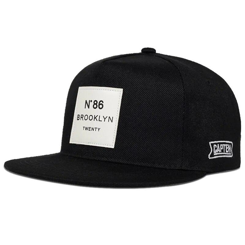 Женская бейсбольная хлопковая регулируемая шляпа Snapback с кожаной этикеткой N86, кепки в стиле хип-хоп, шляпа от солнца, унисекс, шляпы дальнобойщика