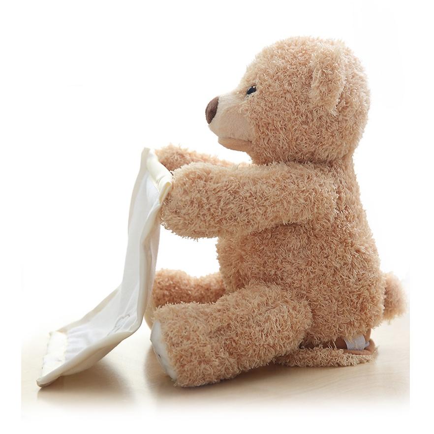 Funny Peek A Boo Teddy Bear Plush Blanket For Kids Perfect For Giggles And Playtime