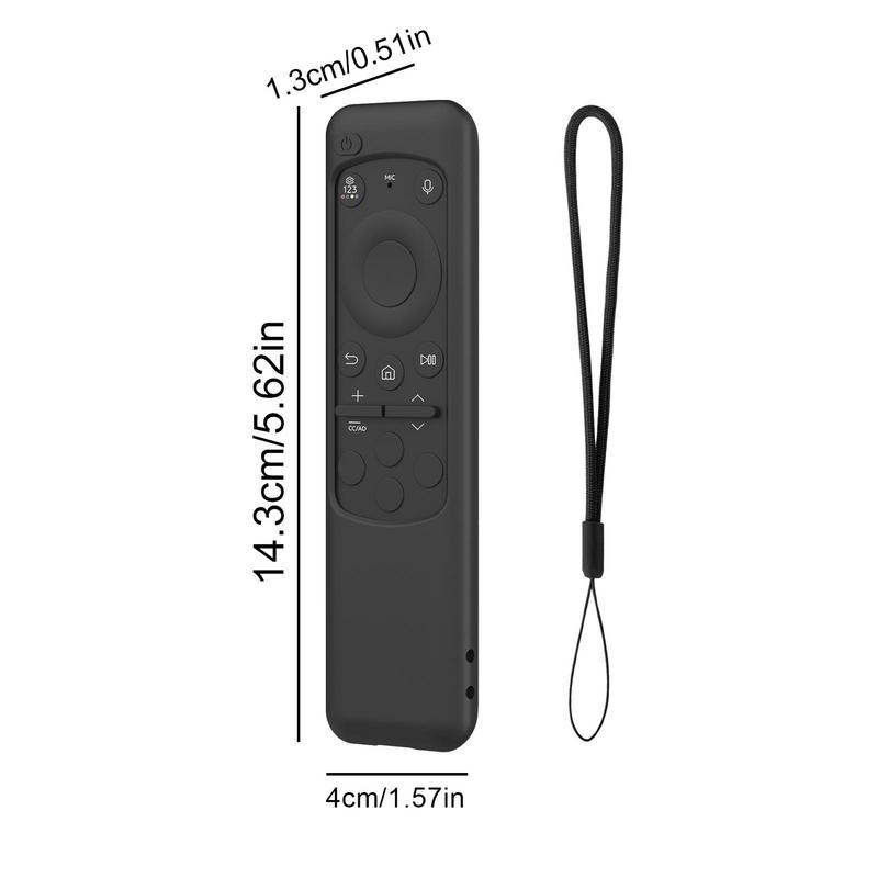 Remote Control Case Silicone Remote Control Cover Protector Shockproof with Lanyard for Samsung BN59-01432A 01432B