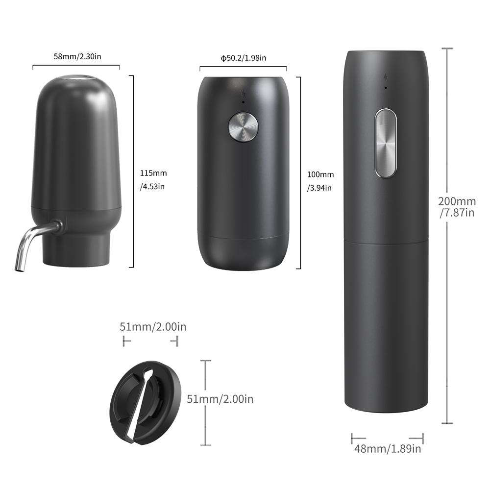 Upgraded Electric Wine Bottle Opener USB Rechargeable Automatic Wine Corkscrew One-click Button Wine Opener Set Kitchen Tools
