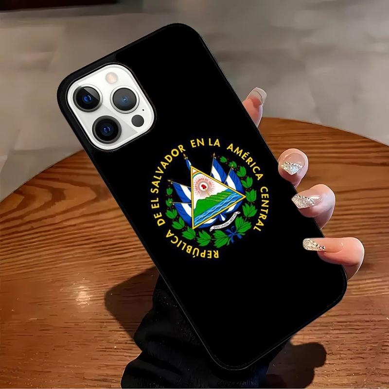 El Salvador Flag Phone Case For iPhone 17 Air 16 15 14 13 12 11 Pro Max Max Plus Bumper Case Cover
