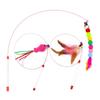 YBGGJO 3-Piece Cat Toy Set with Bell, Wire, Feather, and Bird Feather, Stimulates Hunting Instincts, Relieves Exercise, Relieves Stress, and Prevents