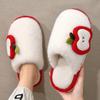 Fashion Couple Cotton Slippers Autumn Winter Women's Indoor Warm Non Slip Home Shoes Lightweight Comfortable Soft Sole Men's Plush Shoes