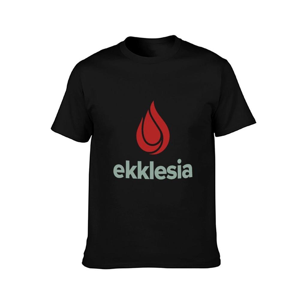 ekklesia light green TShirt Big Size Short Sleeve Tee for Men