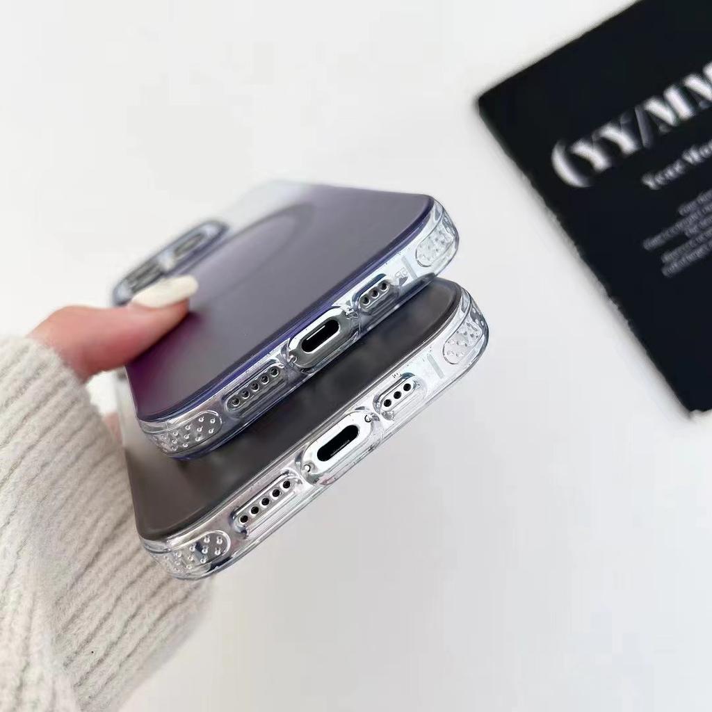Чехол для мобильного телефона Apple 16pro Magsafe Магнитная зарядка Градиентный синий свет 15 Подходит для IPhone 14 Противоударный защитный чехол