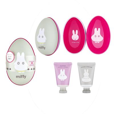 Miffy подарок для ухода за руками в сладком аромате личи, аксессуар для рук в форме яйца, банка, (крем для рук, мыло, банка, подарок, футляр)