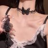 Японский и корейский черный бархат кружево трехмерный бабочка чокер ключицы ожерелье темперамент фея крутой воротник