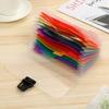 Office Supplies File Case Plastic File Folder Document Bag 13 Pockets Paper Organizer